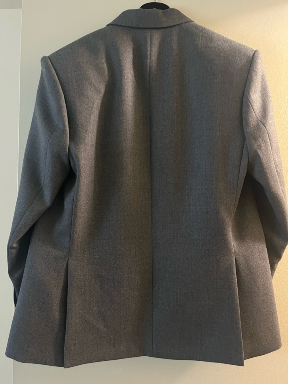 WARDROBE.NYC Double-Breasted Wool Blazer in Charcoal Gray - Picture 2 of 7